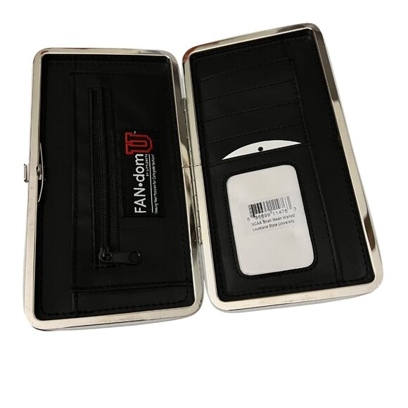 Louisiana State University LSU Cross Body Bag & Wallet Purple Yellow Mesh Jersey - Picture 9 of 9